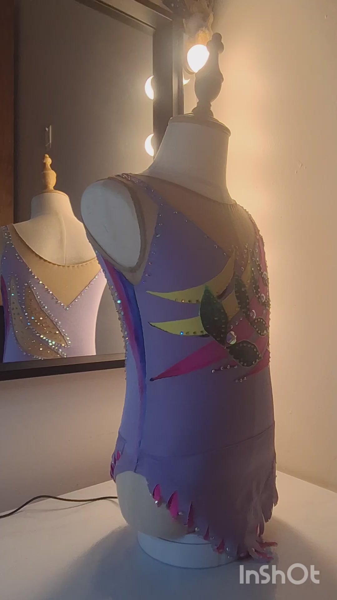 Gymnastics leotard "Leaves"  size 6